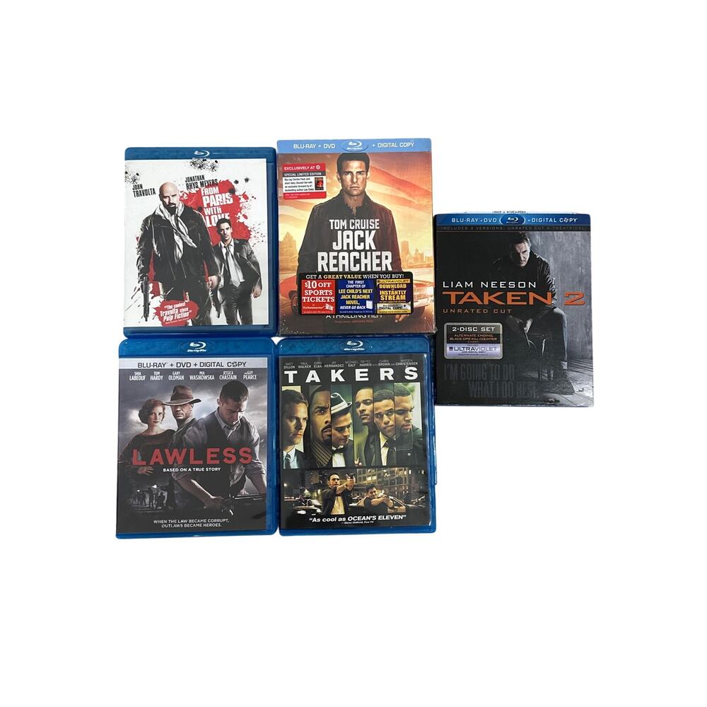 Crime & Heist Action Blu-ray DVD lot (5)